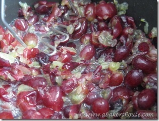 mashing grapes