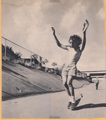 Cruising down Wallo's drainage ditch in Hawaii doing a nose wheelie.