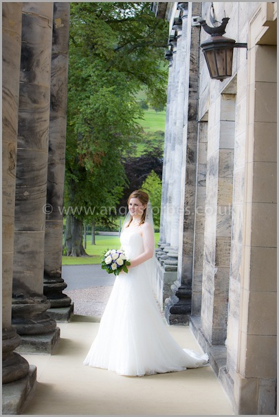 bride photography in scotland at dollar academy