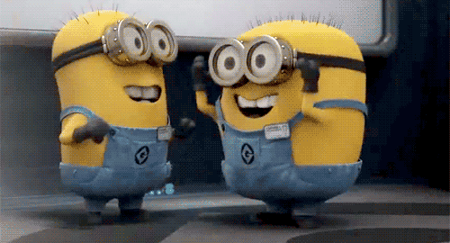 fangirling minions