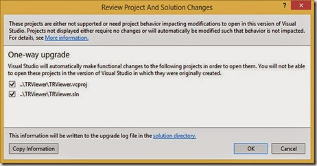 Upgrade TRViewer project and solution Upgrade TRViewer project and solution