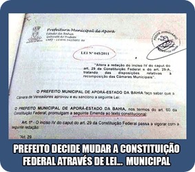 prefeito altera cf