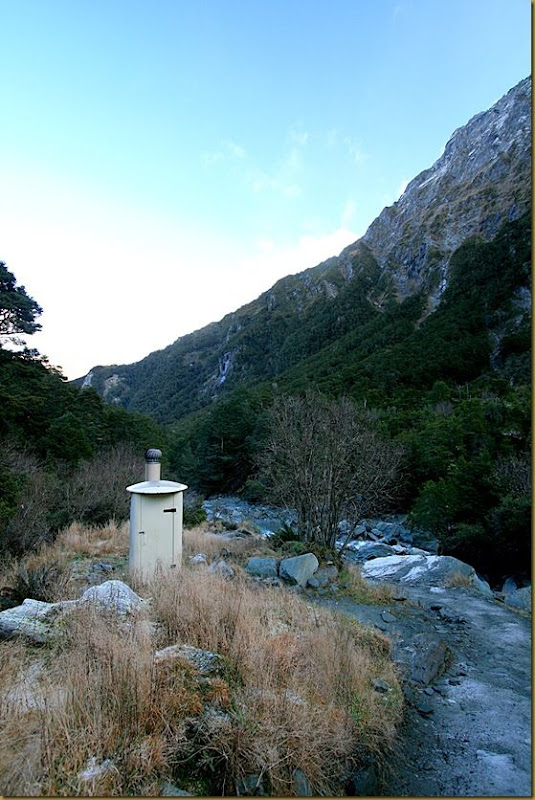 Rob Roy Glacier Toilet Mount Aspiring New Zealand Rob Roy Glacier Toilet Mount Aspiring New Zealand