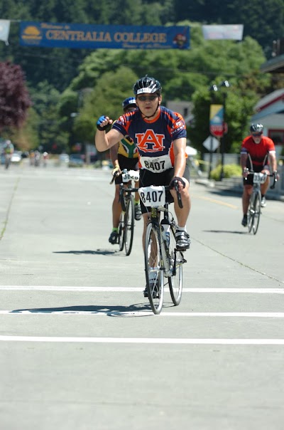 Finishing my first century ever!!! reaching Centralia College