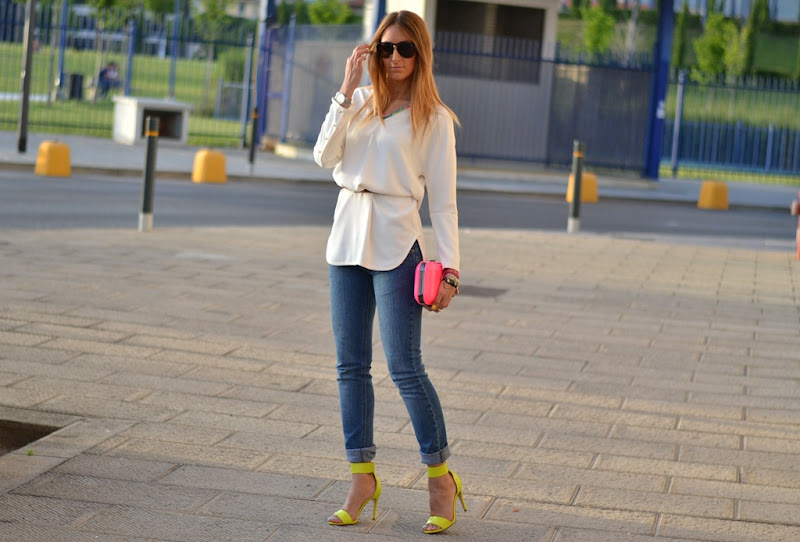 neon, zara, h&m, outfit, blogger, fashion blogger, italian fashion blogger, cheap monday, asos, dolce&gabbana