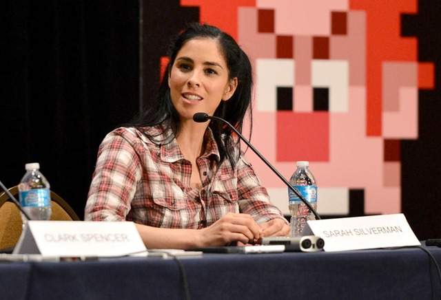 SAN DIEGO, CA - JULY 12:  Actress Sarah Silverman speaks at the "Wreck-It Ralph" interviews during Comic-Con International 2012 at Hilton Bayfront Hotel on July 12, 2012 in San Diego, California.  (Photo by Alberto E. Rodriguez/WireImage)