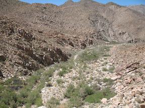 Looking back from where we hiked in