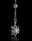 If your neckline calls for a pendant, this moonstone and diamond style would be stunning.