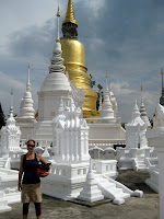 Chedis at Wat Suan Dok - Chiang Mai