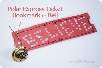 obSEUSSed: Polar Express Ticket Bookmark and Bell