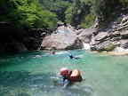 Fin du Canyon, mais encore de petits sauts possibles.