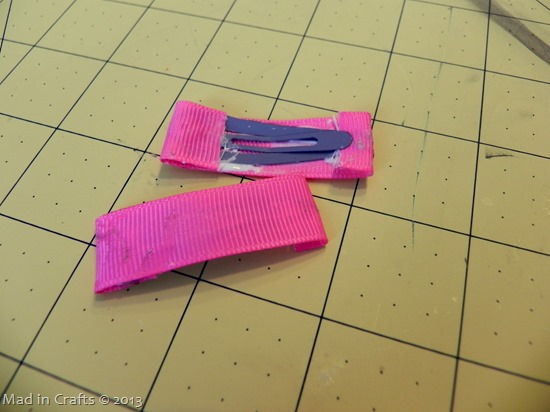 cover clips with ribbon