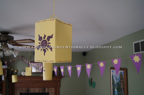 Tangled Birthday Party DIY Lanterns Tangled Birthday Party DIY Lanterns
