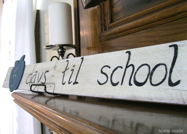 pallet school sign