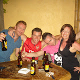 The infamous Irish lads, busy wooing my lady...