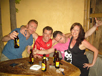 The infamous Irish lads, busy wooing my lady...