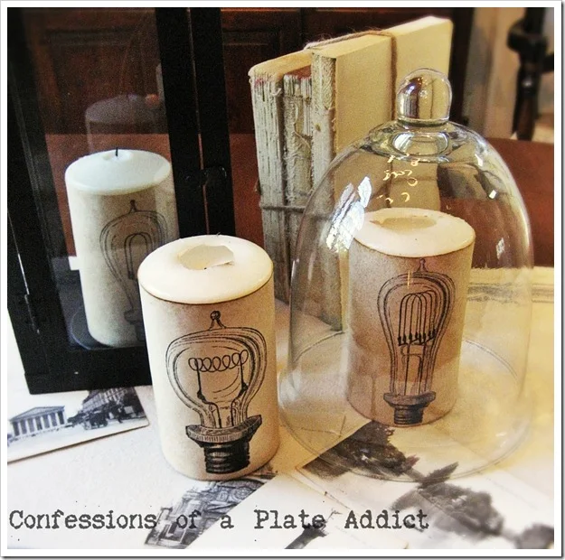 CONFESSIONS OF A PLATE ADDICT Country Living Inspired Filament Bulb Candles