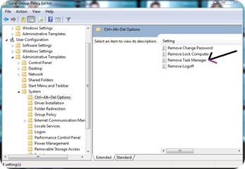 Menonaktifkan Task Manager Menonaktifkan Task Manager