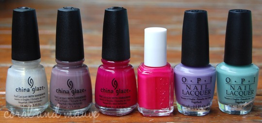 Nagellackbestellung Juni Maiandjays coral and mauve Nagellackbestellung Juni Maiandjays coral and mauve