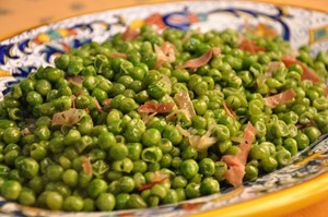Piselli alla romana Piselli alla romana