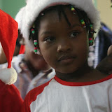 Rebecca with her santa hat
