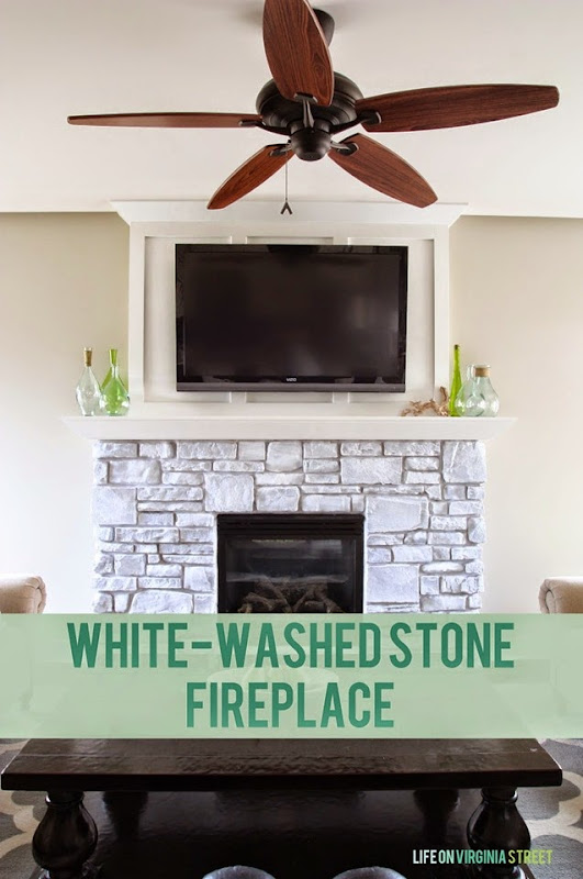 white-washed fireplace stone image
