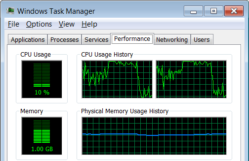 memory management in windows 7