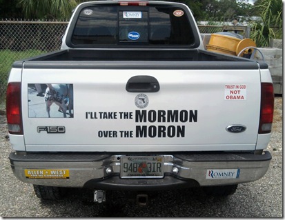 I'll take the Mormon Over the Moron