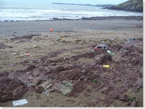 more rubbish on the beach