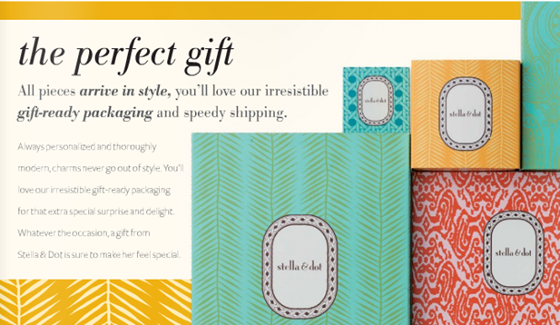 stella and dot packaging