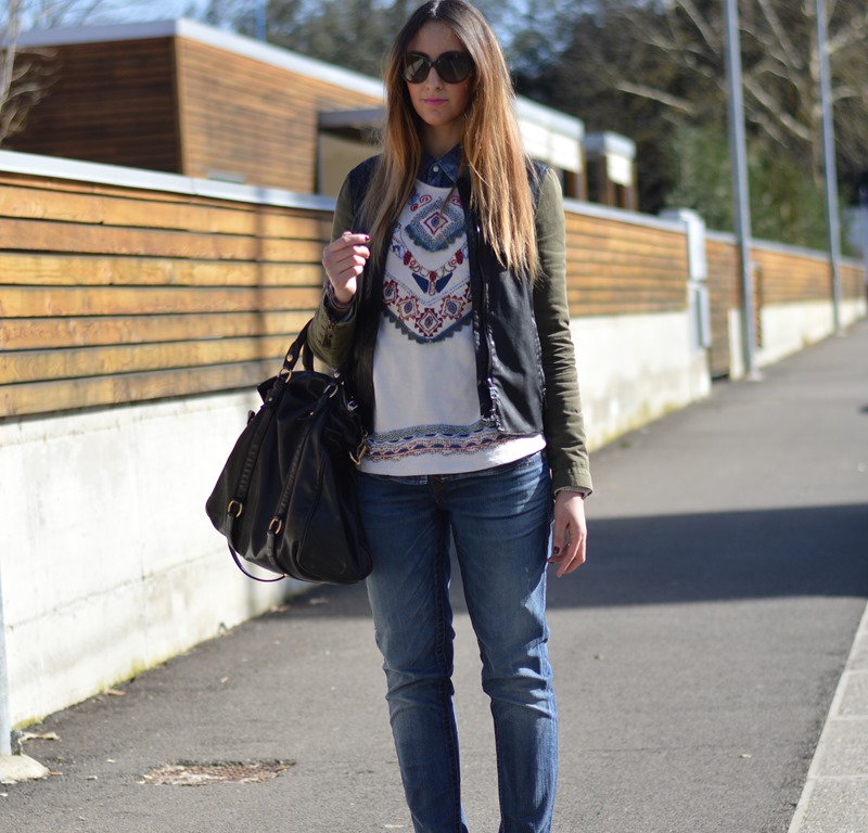 Zara sweatshirt, felpa Zara, Zara, Zara jacket, True Religion Miu Miu bag, elisa taviti, elisa taviti blog, my fantabulous world, my fantabulous world blog, semilla, semilla shoes, valentino, valentino sunglasses, fashion blogger, italian fashion blogger, fashion blogger italiane, fashion blogger firenze