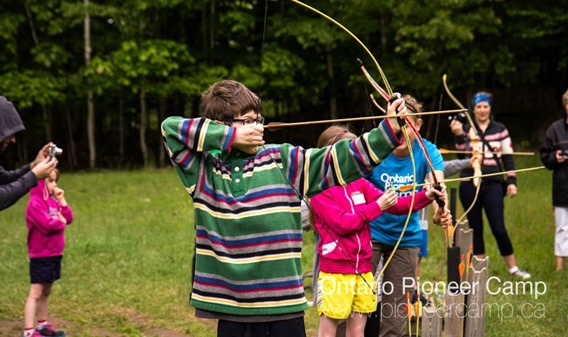 Ontario Pioneer Camp_ Family Weekend_Archery_HWMI_@DownshiftingPRO