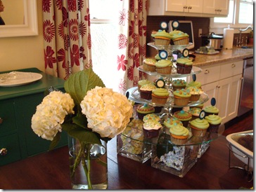 3.  Flowers and cupcakes