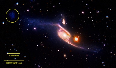 composição da galáxia espiral barrada NGC 6872