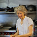 Sherry - one among many preparing food for our 'guests'.