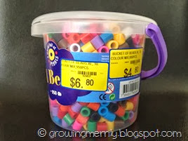Tub of beads Tub of beads