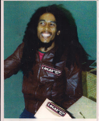 Bob Marley receiving boards for his kids Ziggy & David, notice the tail sticking out of the box, the boards were  Dura-Wedge's with a wedged tail instead of the camber rocker tail
