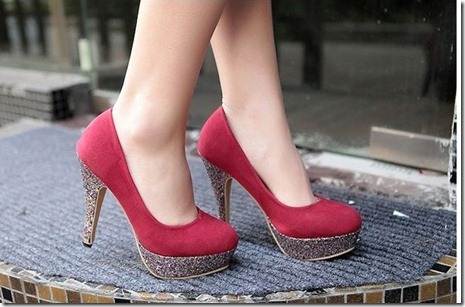 Shoe 1869 RED – RM51, Size 35-39, Material SUEDE, Heel Height Approx 9 CM
