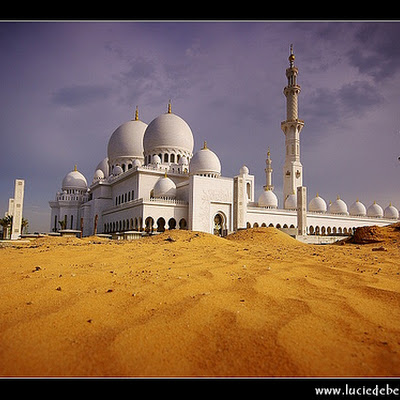 The majestic Sheikh Zayed Bin Sultan Al Nahyan Mosque is probably the most imposing religious and national landmark in Abu Dhabi to date. It is also arguably one of the most important architectural treasures of the contemporary UAE society - and one of the most beautiful in the world - initiated no less by the late president HH Sheikh Zayed bin Sultan Al Nahyan, who is fondly thought of as the father of UAE.The Sheikh Zayed Bin Sultan Al Nahyan Mosque, popularly called Grand Mosque by local residents, is seen as a globally unifying landmark from its conception to completion, bringing together designers, features, materials and suppliers from nearly every corner of the globe: Italy, Germany, Morocco, India, Turkey, Iran, China, Greece and the UAE. The Mosques initial architectural design was Moroccan, but it evolved to include many global features, including exterior walls that are of traditional Turkish design. Natural materials were chosen for its design and construction, which in 3262778149.jpg