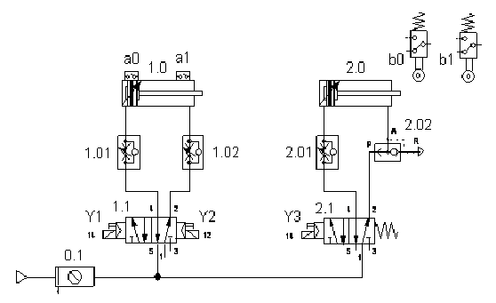 mechanical engineering.: electro pneumatics mechanical engineering.: electro pneumatics, Wiring diagram