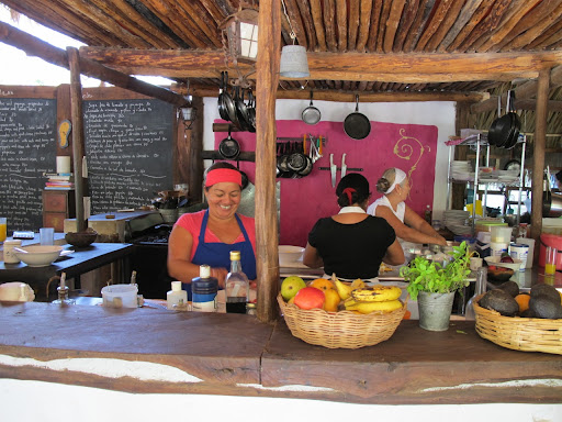 We spent many a lunch feasting on fish tacos, ceviche, and chunky guacamole at the rustic oceanside restaurant El Tabano. Between the lush gardens and the homey dishes, this little gem quickly became one of our favorites.