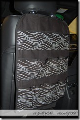 Car Seat Organizer {A Sprinkle of This . . . . A Dash of That} Car Seat Organizer {A Sprinkle of This . . . . A Dash of That}