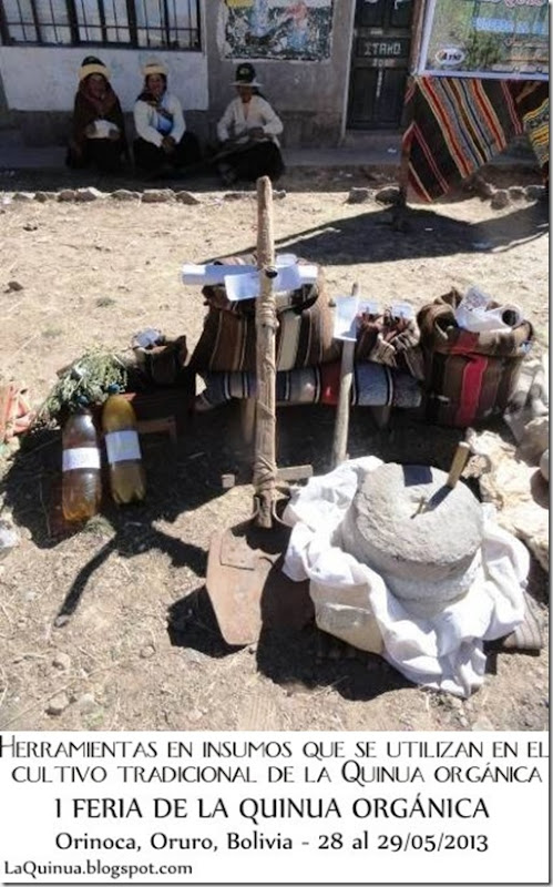 Herramientas e insumos del Cultivo tradicional de la Quinua-Feria de la Quinua Orgánica - Orinoca, Sud Carangas, Oruro - Laquinua.blogspot.com