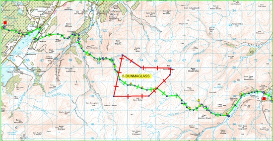 TGO CHALLENGE 2011- Day 5 Map TGO CHALLENGE 2011- Day 5 Map