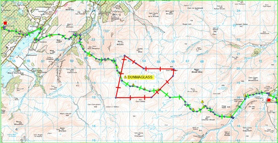 TGO CHALLENGE 2011- Day 5 Map