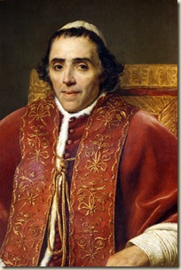 Jacques Louis David, Portrait du pape Pie VII