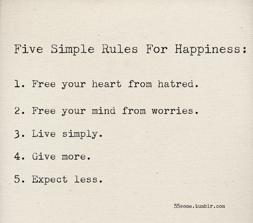 rules for happiness via favim rules for happiness via favim