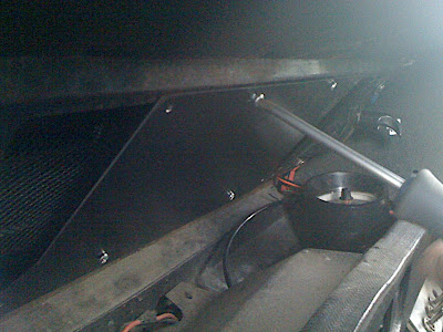 Fitting the back plate.