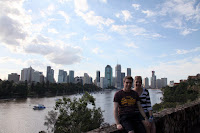 Aubain and Ingrid at Kangaroo Point