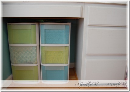 Plastic storage drawers after {A Sprinkle of This . . . . A Dash of That} Plastic storage drawers after {A Sprinkle of This . . . . A Dash of That}